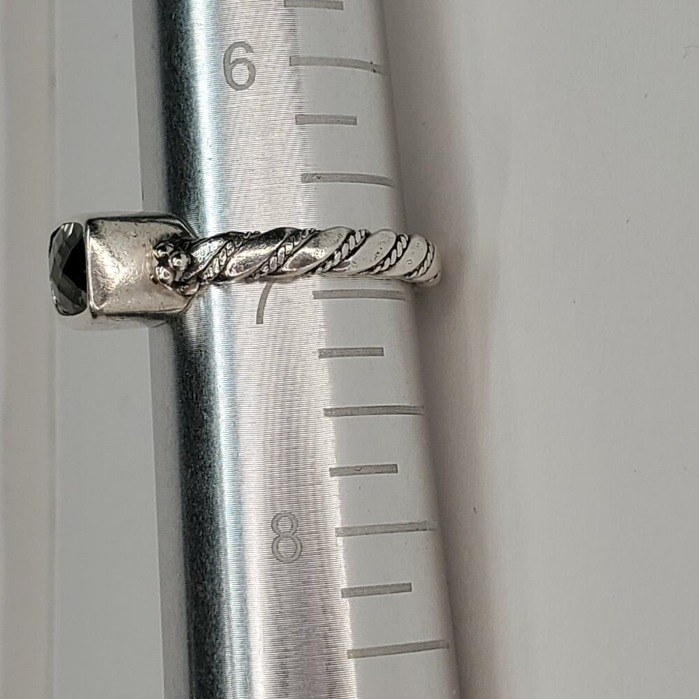 Lori Bonn Green Topaz Sterling Silver Ring, Size 6.75 - Picture 8 of 10